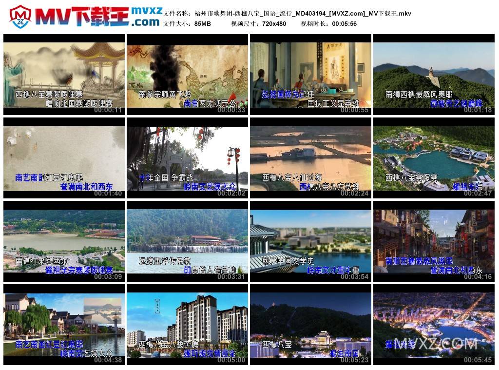 梧州市歌舞团-西樵八宝_国语_流行_MD403194